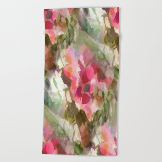 Floral Design Beach Towel