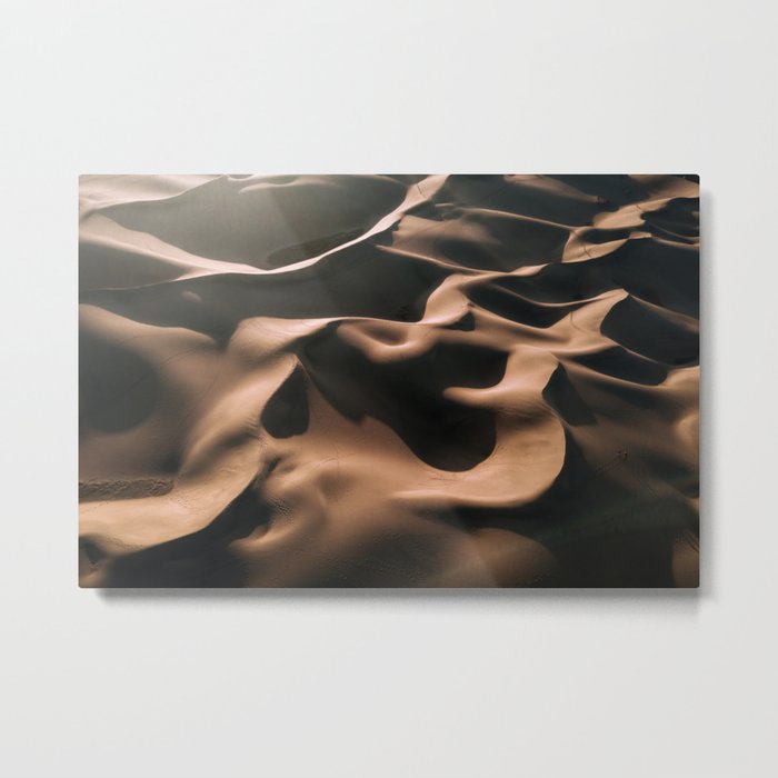 Abstract Dunes In The Desert Metal Print