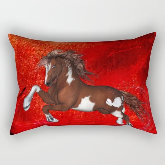 Beautiful wild horse Rectangular Pillow