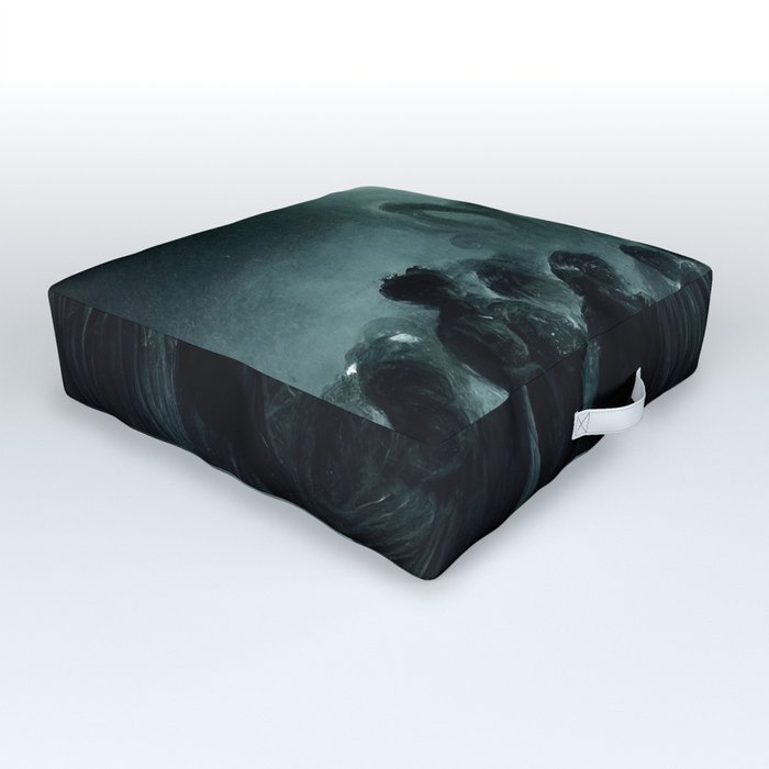 Nightmares are living in our World Outdoor Floor Cushion