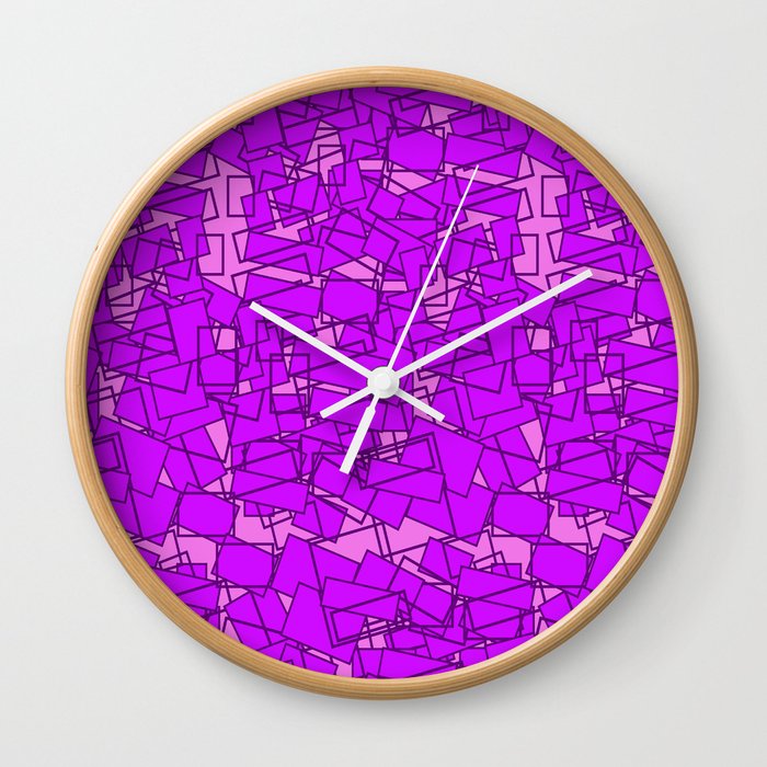 Abstract seamless geometric pattern Wall Clock