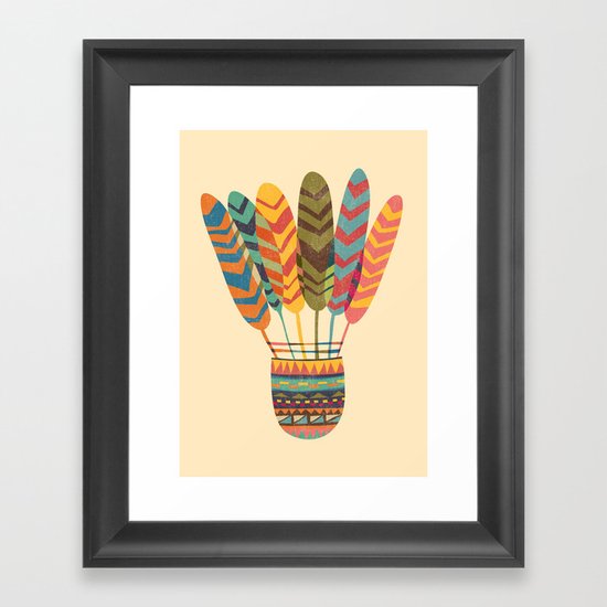 Rustic shuttlecock Framed Art Print
