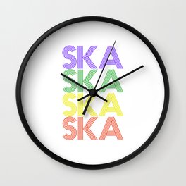 Ska  TShirt Retro Music Shirt Vintage Beats Gift Idea Wall Clock