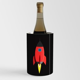 Red Space Rocket  Wine Chiller