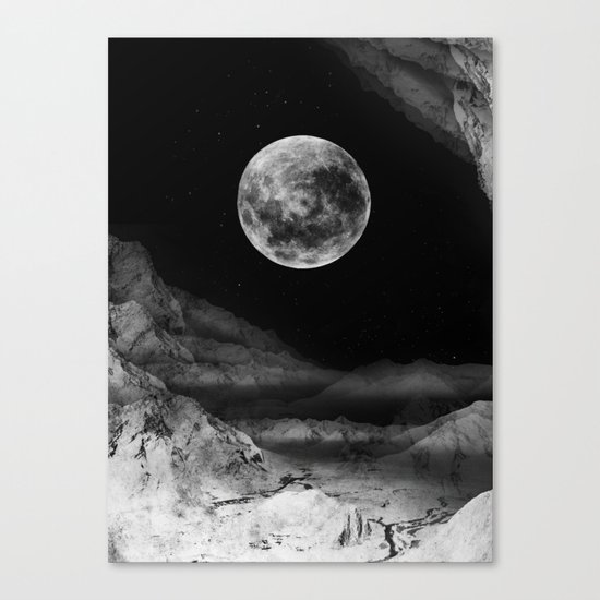 Between two moons Canvas Print