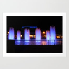 The Ithaca College Fountains Art Print