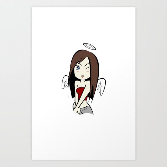 Ange Art Print