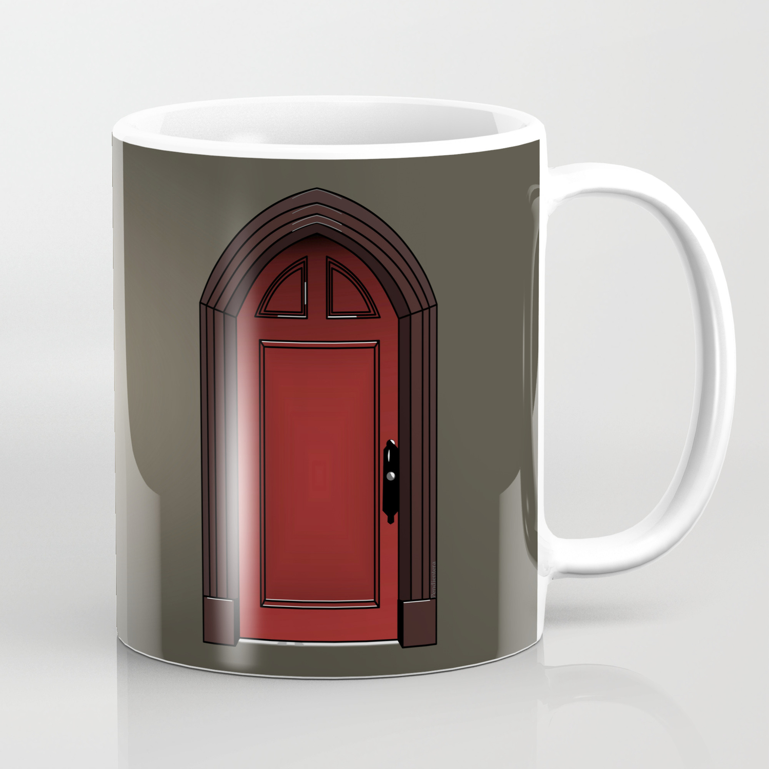 Red Door In The Haunting Of House Coffee Mug By Pendientera Society6