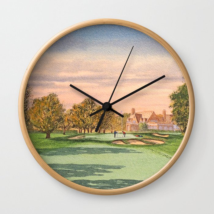 Winged Foot West Golf Course NY Wall Clock