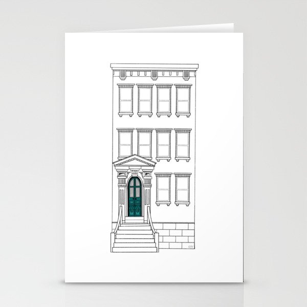 Turquoise Brooklyn Stationery Cards