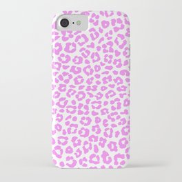 y2k pop leopard_pink on white iPhone Case
