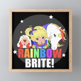 Rainbow Brite and Friends! Framed Mini Art Print