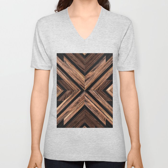 Urban Tribal Pattern No.3 - Wood V Neck T Shirt