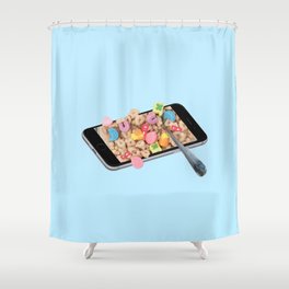 feed me Shower Curtain