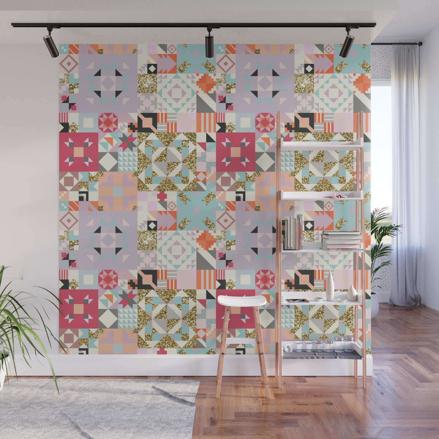 Moroccan Quilt Pattern Wall Mural By Piplulu Society6,Simple Cross Country Shirt Designs