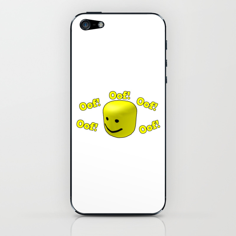 Must Have Oof Roblox Yellow Iphone Ipod Skin By Chocotereliye From Society6 Fandom Shop - roblox oof face decal