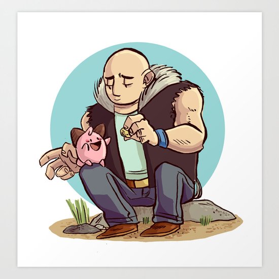 Roughneck Kirby Art Print