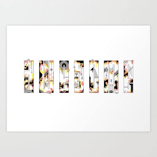 Awesome Art Print