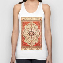 Mohtasham Kashan Antique Persian Rug Print Unisex Tank Top