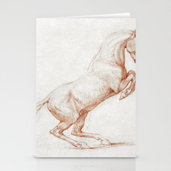 A Prancing Horse, Facing Right Stationery Cards