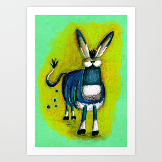 Donkey Art Print