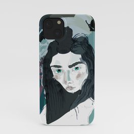Blue Girl/Cold Shoulder iPhone Case
