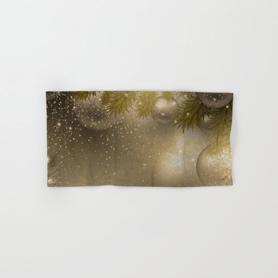 Gold ornaments Hand & Bath Towel
