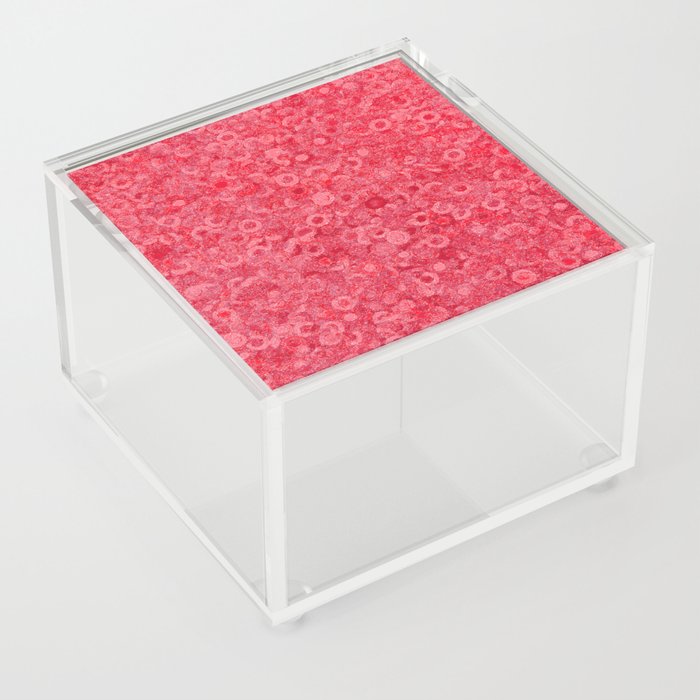 RED and PINK MASHED UP. Acrylic Box