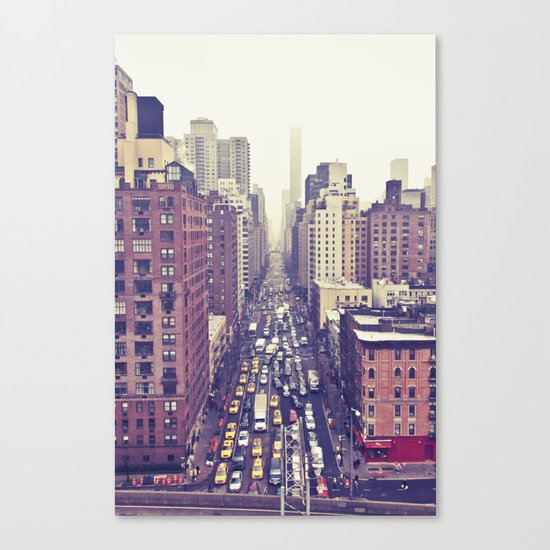 flying over first... (colour) Canvas Print