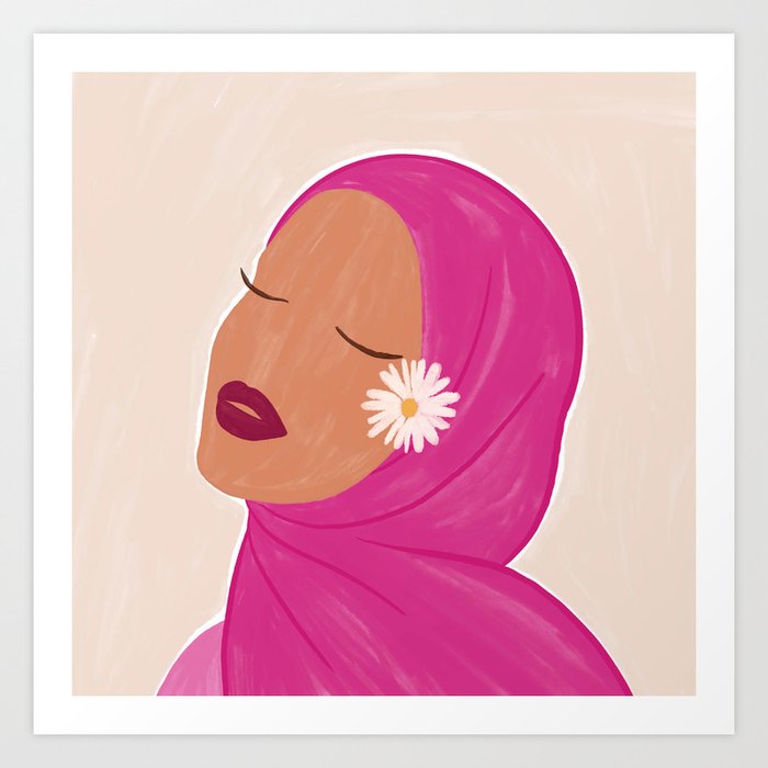Hijabi Queen Art Print
