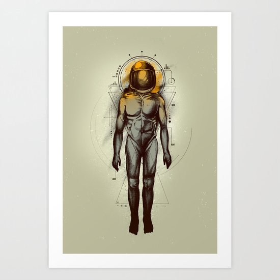 Naked Space Art Print