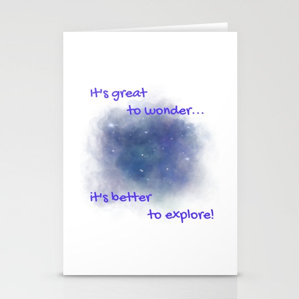 Wonder And Explore Space Stationery Cards