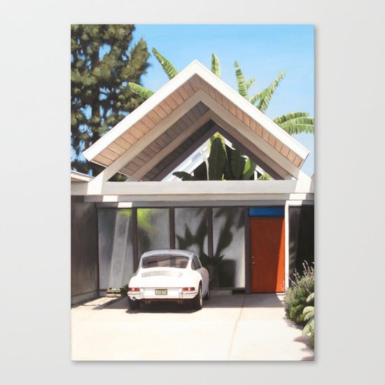 Eichler With Porsche Canvas Print