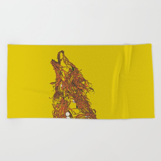 Born To Be Natural Beach Towel
