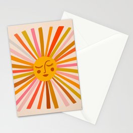 Sunshine – Retro Ochre Palette Stationery Card