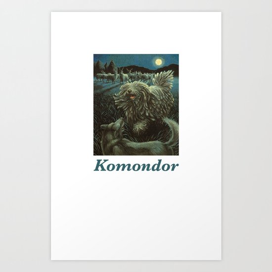 Komondor Art Print