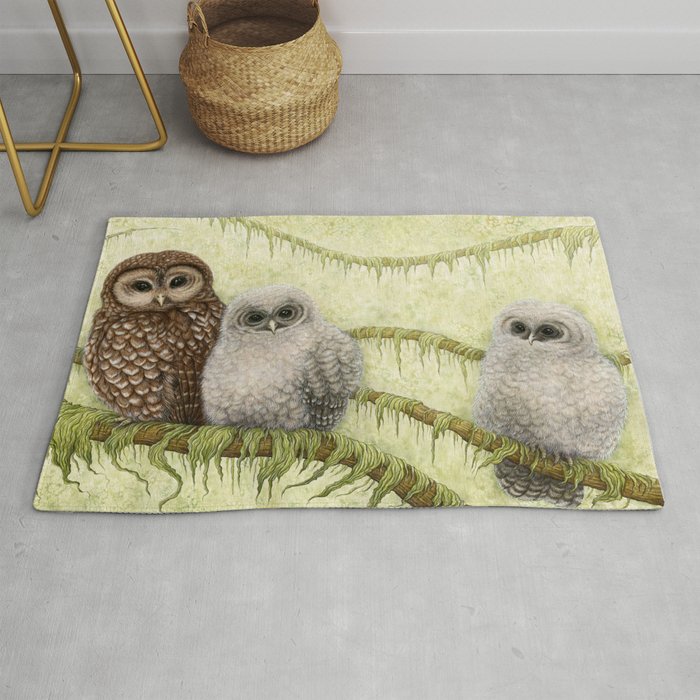 Northern Spotted Owls Rug