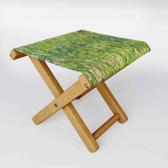 Vincent van Gogh "Patch of grass" Folding Stool