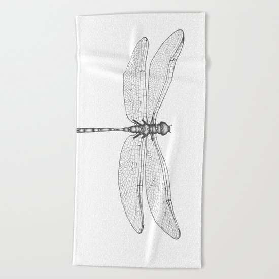 Dragonfly Wings Beach Towel