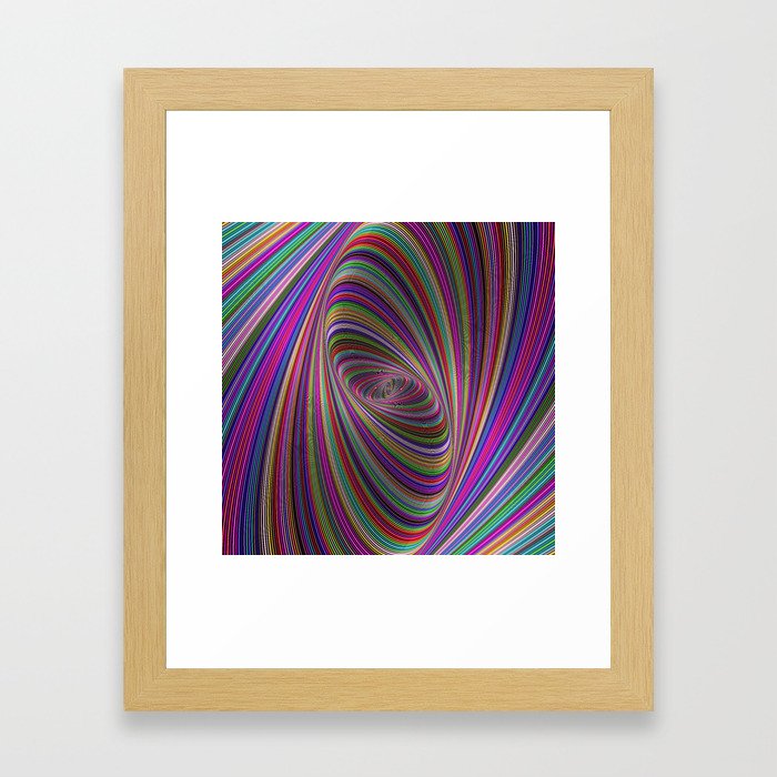 Psychedelic colors Framed Art Print