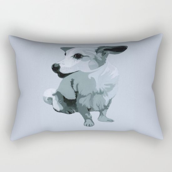 Linda dog Rectangular Pillow
