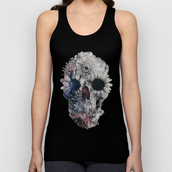 Floral Skull 2 Unisex Tank Top