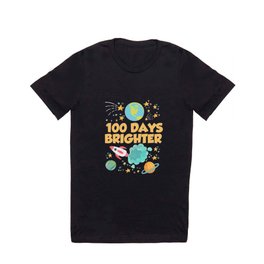 100th Day Of School Stars Rocket Astronaut Student T-shirt | Scientist, Spaceship, Moon, Rocketship, Rocket, Rocketscientist, Astronaut, League, Rocketleague, Videogame 