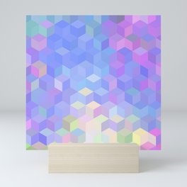 Hexagon Cube Tiles 84 Mini Art Print