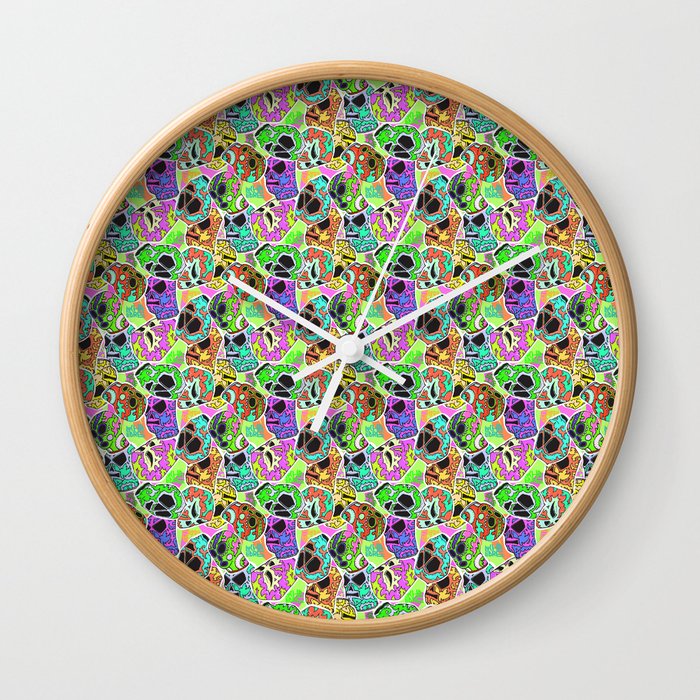 Spooky Day of the Dead Wall Clock