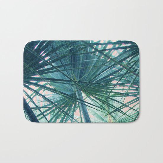 Tropical Palm #society6 #buyart #home #lifestyle Bath Mat