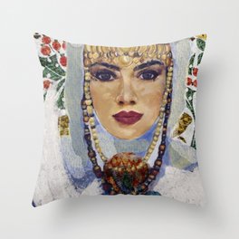 Queen Parandzem of Armenia Throw Pillow