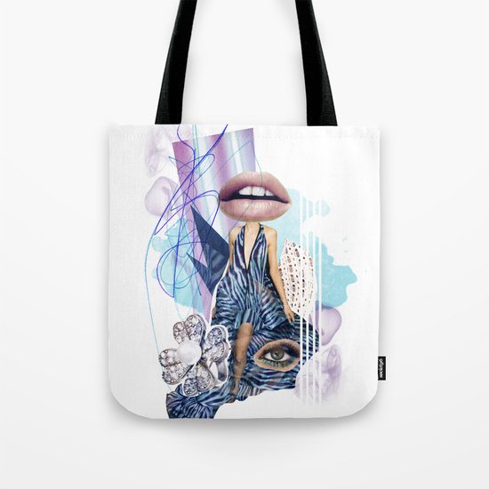 Zebra Kiss Tote Bag