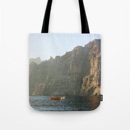 Acantilados de los Gigantes | Dramatic vertical cliffs by the sea in Tenerife  Tote Bag