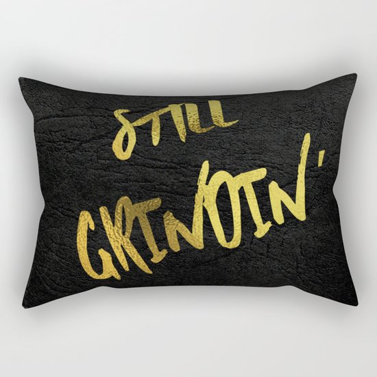 Still Grindin' Rectangular Pillow